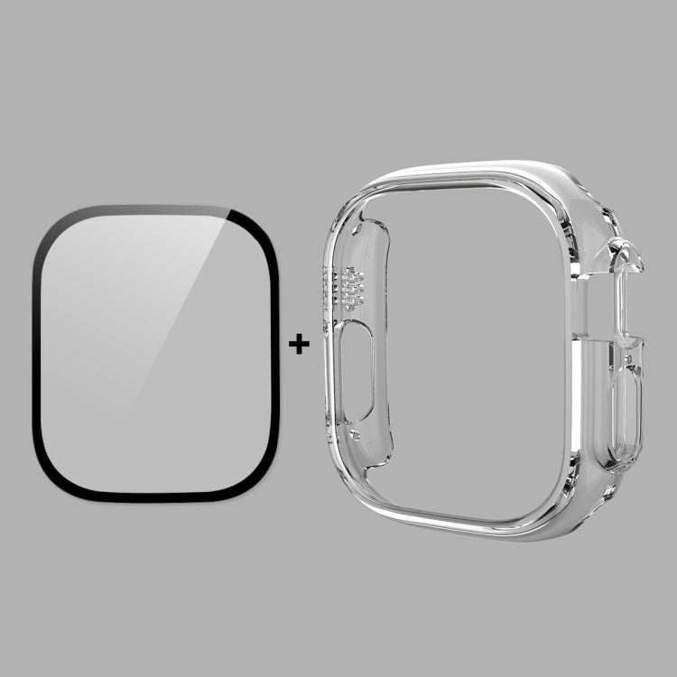 Per Apple Watch Ultra 49mm ENKAY Custodia per PC 2 in 1 + Pellicola in vetro temperato 9H a copertura totale