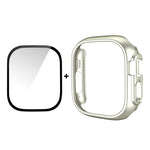 Per Apple Watch Ultra 49mm ENKAY Custodia per PC 2 in 1 + Pellicola in vetro temperato 9H a copertura totale