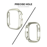 Per Apple Watch Ultra 49mm ENKAY Custodia per PC 2 in 1 + Pellicola in vetro temperato 9H a copertura totale