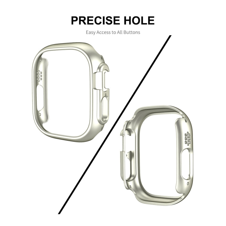 Per Apple Watch Ultra 49mm ENKAY Custodia per PC 2 in 1 + Pellicola in vetro temperato 9H a copertura totale