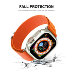 Per Apple Watch Ultra 49mm ENKAY Custodia per PC 2 in 1 + Pellicola in vetro temperato 9H a copertura totale