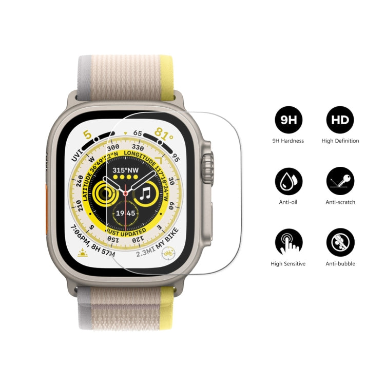 Per Apple Watch Ultra 49mm ENKAY 0.2mm 9H Pellicola per orologio in vetro temperato, 1pcs, 2pcs, 5pcs, 10pcs