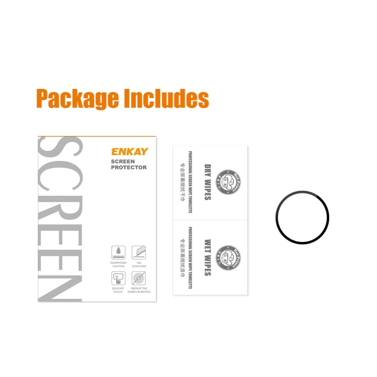 Per Samsung Galaxy Watch5 44mm ENKAY 9H Pellicola per orologio in vetro temperato a copertura totale, 1 PCS, 2 PCS, 5 PCS, 10 PCS