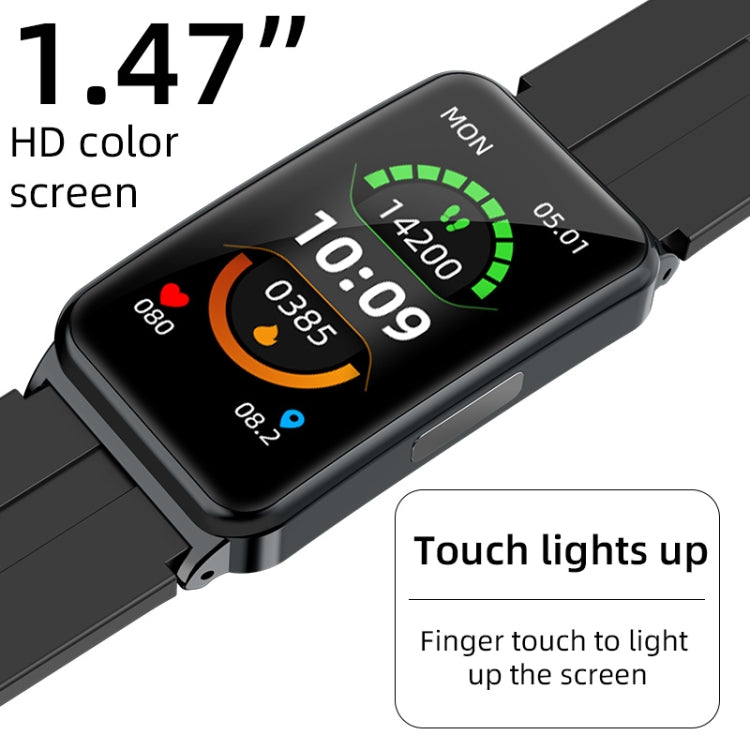 EP01 Smart Watch con schermo a colori da 1,47 pollici, supporto per il monitoraggio della frequenza cardiaca/monitoraggio della pressione sanguigna