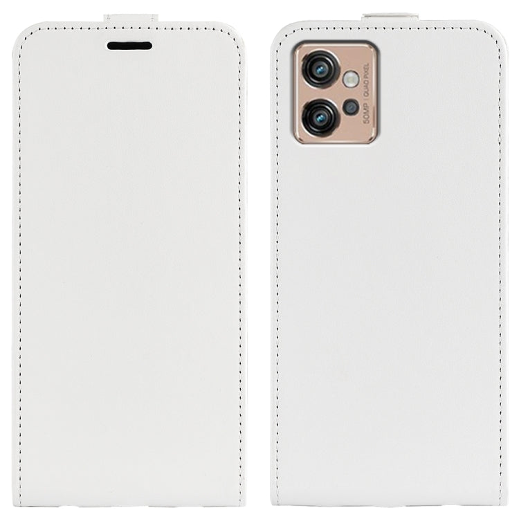 Per Motorola Moto G32 R64 Custodia per telefono in pelle con vibrazione verticale, For Motorola Moto G32