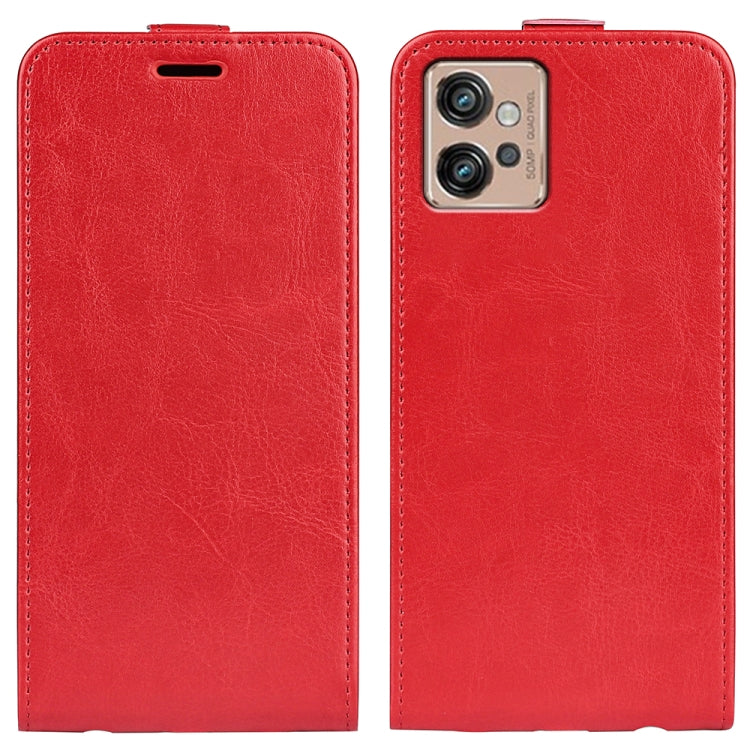 Per Motorola Moto G32 R64 Custodia per telefono in pelle con vibrazione verticale, For Motorola Moto G32