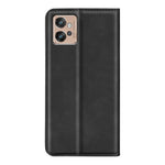 Per Motorola Moto G32 Custodia in pelle con ventosa magnetica retro-pelle, For Motorola Moto G32