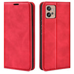Per Motorola Moto G32 Custodia in pelle con ventosa magnetica retro-pelle, For Motorola Moto G32