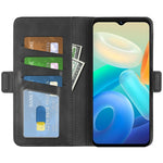 Per vivo Y02s Custodia per telefono in pelle con fibbia magnetica a doppio lato, For vivo Y02s