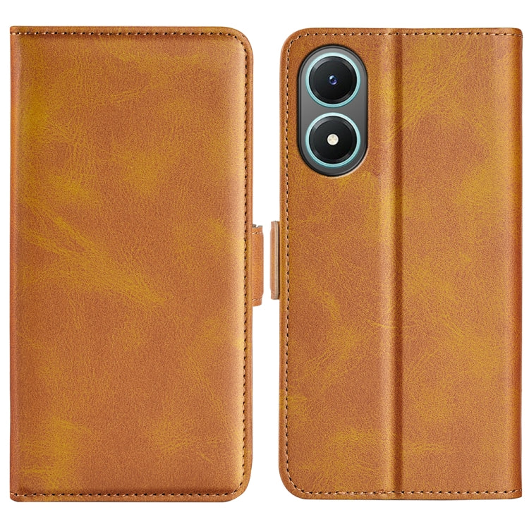 Per vivo Y02s Custodia per telefono in pelle con fibbia magnetica a doppio lato, For vivo Y02s