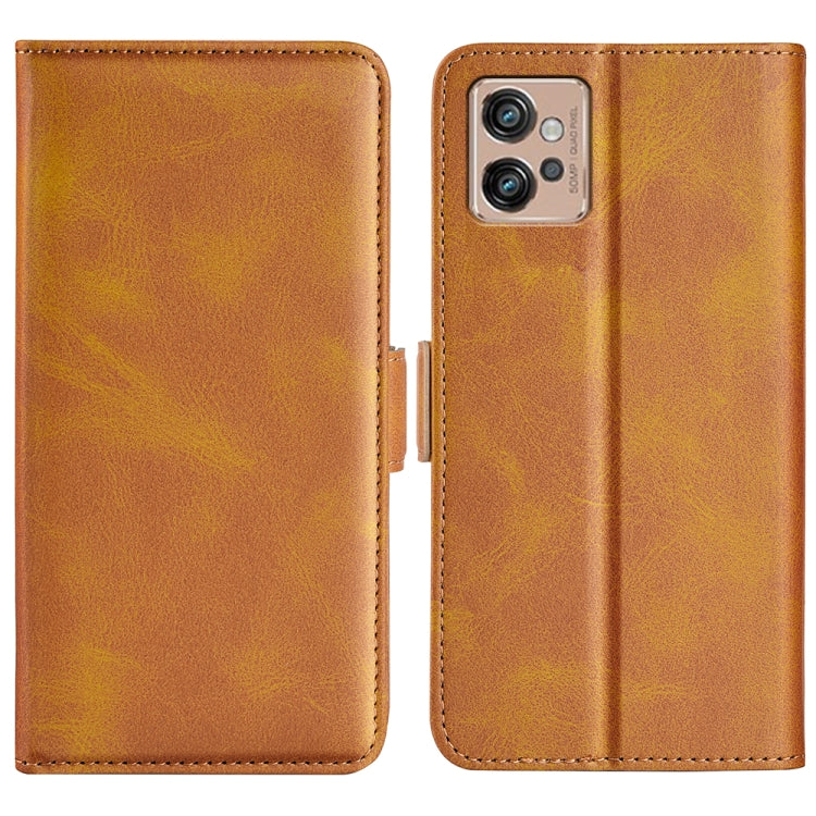Per Motorola Moto G32 Custodia in pelle con fibbia magnetica a doppio lato, For Motorola Moto G32