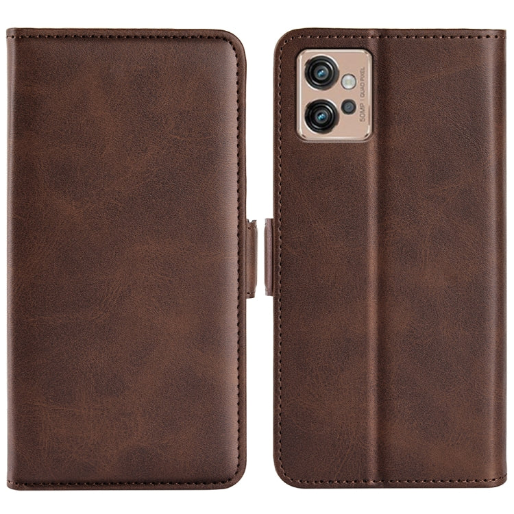 Per Motorola Moto G32 Custodia in pelle con fibbia magnetica a doppio lato, For Motorola Moto G32