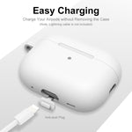 Per Apple AirPods Pro 2 2022 ENKAY Custodia protettiva in silicone addensato con portachiavi