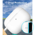 Per Apple AirPods Pro 2 2022 ENKAY Custodia protettiva in silicone addensato con portachiavi