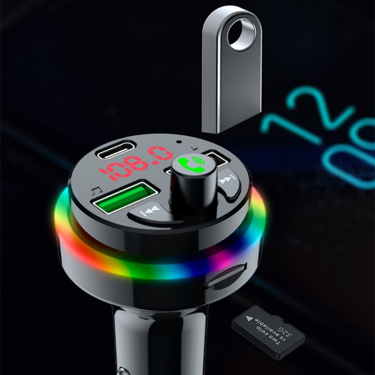F17 Caricatore doppio USB 3.1A Lettore MP3 per auto Bluetooth 5.0, F17