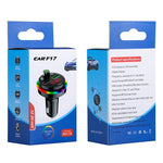 F17 Caricatore doppio USB 3.1A Lettore MP3 per auto Bluetooth 5.0, F17