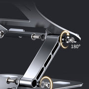 Supporto per laptop portatile multifunzionale in alluminio pieghevole e regolabile in altezza N16, N16
