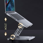 Supporto per laptop portatile multifunzionale in alluminio pieghevole e regolabile in altezza N16, N16