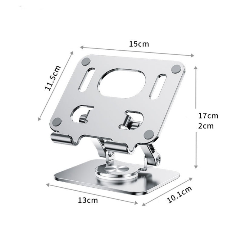 2026 Supporto per laptop da scrivania in alluminio CNC pieghevole e regolabile in altezza, ergonomico, con rotazione a 360°, 2026