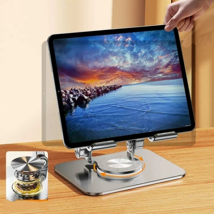 2026 Supporto per laptop da scrivania in alluminio CNC pieghevole e regolabile in altezza, ergonomico, con rotazione a 360°, 2026