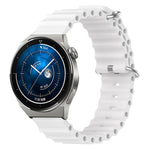 Cinturino per orologio in silicone tinta unita stile oceano da 22 mm, For Huawei Watch GT3 Pro 46mm, For Huawei Watch GT3 46mm