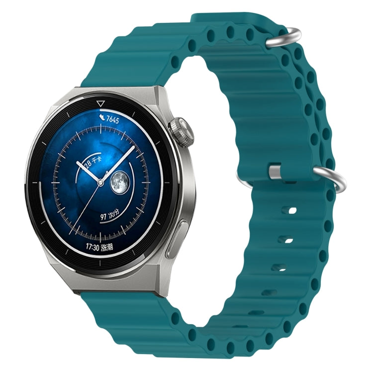 Cinturino per orologio in silicone tinta unita stile oceano da 22 mm, For Huawei Watch GT3 Pro 46mm, For Huawei Watch GT3 46mm