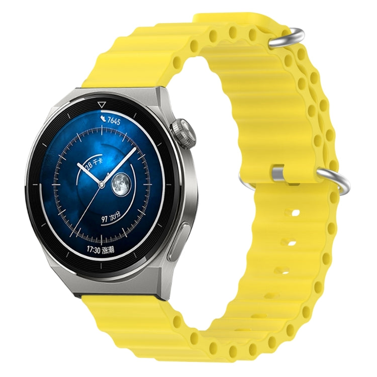 Cinturino per orologio in silicone tinta unita stile oceano da 22 mm, For Huawei Watch GT3 Pro 46mm, For Huawei Watch GT3 46mm