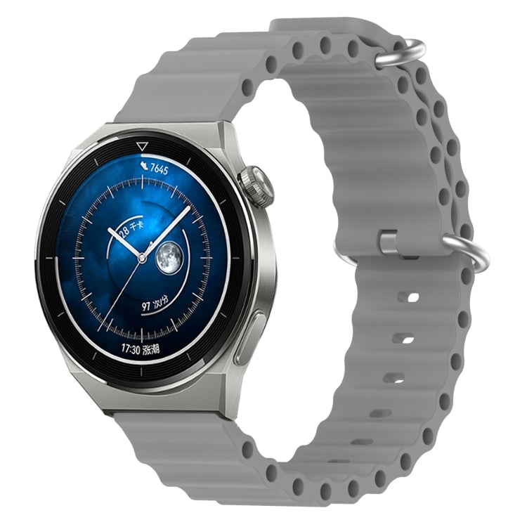 Cinturino per orologio in silicone tinta unita stile oceano da 22 mm, For Huawei Watch GT3 Pro 46mm, For Huawei Watch GT3 46mm