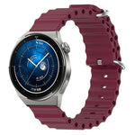 Cinturino per orologio in silicone tinta unita stile oceano da 22 mm, For Huawei Watch GT3 Pro 46mm, For Huawei Watch GT3 46mm