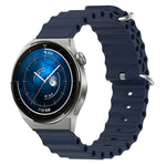 Cinturino per orologio in silicone tinta unita stile oceano da 22 mm, For Huawei Watch GT3 Pro 46mm, For Huawei Watch GT3 46mm