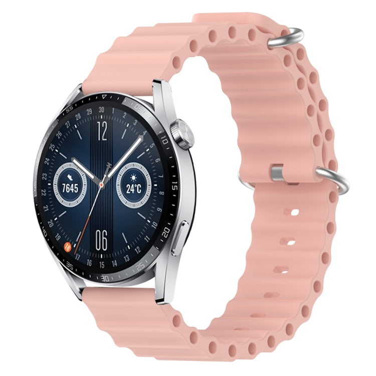Cinturino per orologio in silicone tinta unita stile oceano da 22 mm, For Huawei Watch GT3 Pro 46mm, For Huawei Watch GT3 46mm