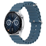 Cinturino per orologio in silicone tinta unita stile oceano da 22 mm, For Huawei Watch GT3 Pro 46mm, For Huawei Watch GT3 46mm