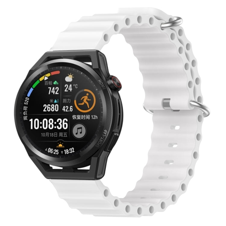 Cinturino per orologio in silicone tinta unita stile oceano da 22 mm, For Huawei Watch GT Runner, For Huawei Watch 3