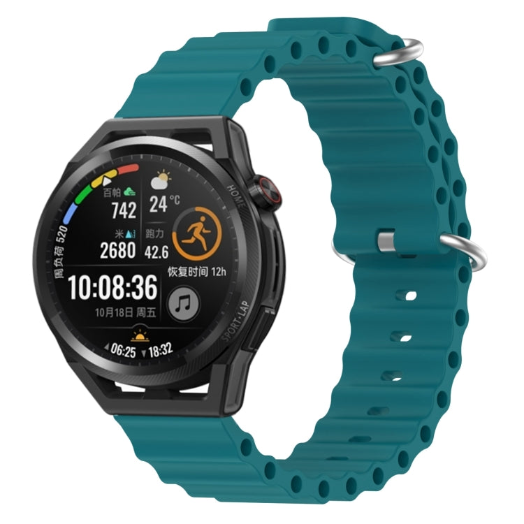Cinturino per orologio in silicone tinta unita stile oceano da 22 mm, For Huawei Watch GT Runner, For Huawei Watch 3