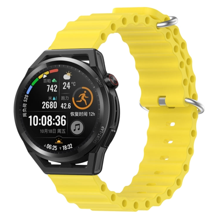 Cinturino per orologio in silicone tinta unita stile oceano da 22 mm, For Huawei Watch GT Runner, For Huawei Watch 3