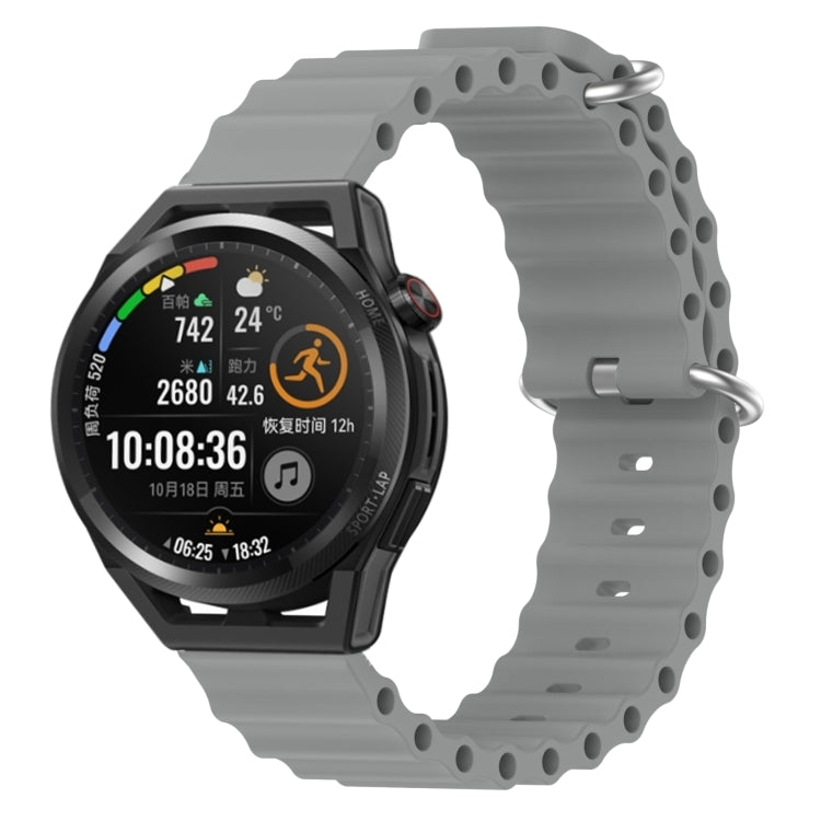 Cinturino per orologio in silicone tinta unita stile oceano da 22 mm, For Huawei Watch GT Runner, For Huawei Watch 3