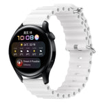 Cinturino per orologio in silicone tinta unita stile oceano da 22 mm, For Huawei Watch GT Runner, For Huawei Watch 3