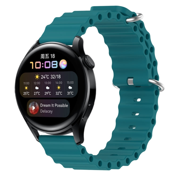 Cinturino per orologio in silicone tinta unita stile oceano da 22 mm, For Huawei Watch GT Runner, For Huawei Watch 3