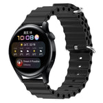Cinturino per orologio in silicone tinta unita stile oceano da 22 mm, For Huawei Watch GT Runner, For Huawei Watch 3