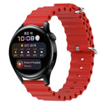Cinturino per orologio in silicone tinta unita stile oceano da 22 mm, For Huawei Watch GT Runner, For Huawei Watch 3