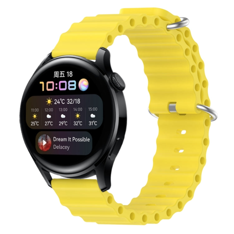 Cinturino per orologio in silicone tinta unita stile oceano da 22 mm, For Huawei Watch GT Runner, For Huawei Watch 3