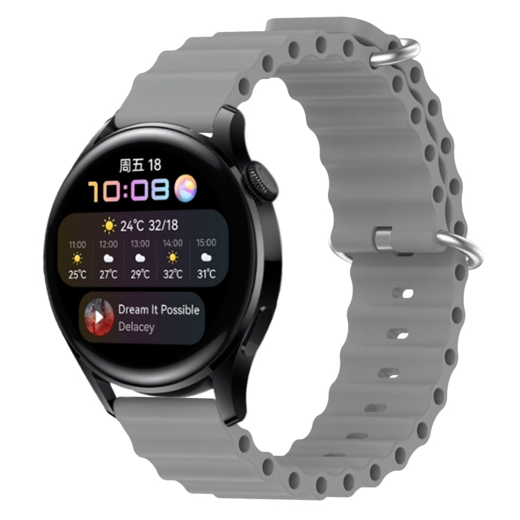 Cinturino per orologio in silicone tinta unita stile oceano da 22 mm, For Huawei Watch GT Runner, For Huawei Watch 3