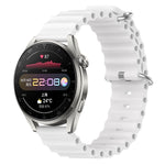 Cinturino per orologio in silicone tinta unita stile oceano da 22 mm, For Huawei Watch 3 Pro, For Huawei GT2 Pro