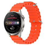 Cinturino per orologio in silicone tinta unita stile oceano da 22 mm, For Huawei Watch 3 Pro, For Huawei GT2 Pro
