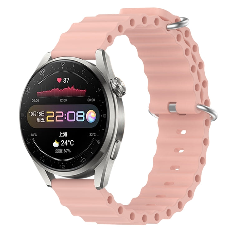 Cinturino per orologio in silicone tinta unita stile oceano da 22 mm, For Huawei Watch 3 Pro, For Huawei GT2 Pro