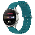 Cinturino per orologio in silicone tinta unita stile oceano da 22 mm, For Huawei Watch 3 Pro, For Huawei GT2 Pro