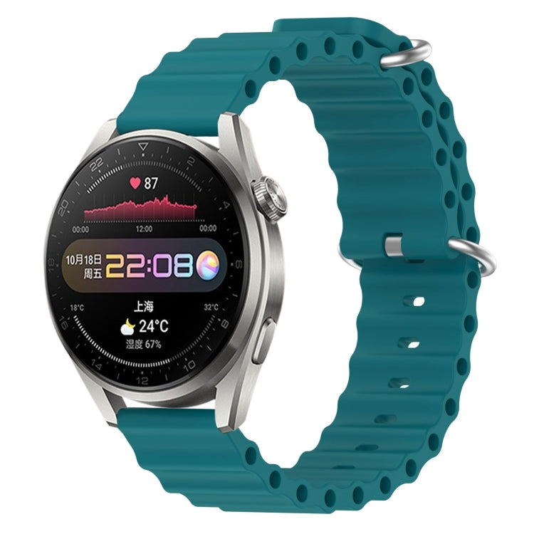 Cinturino per orologio in silicone tinta unita stile oceano da 22 mm, For Huawei Watch 3 Pro, For Huawei GT2 Pro