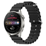 Cinturino per orologio in silicone tinta unita stile oceano da 22 mm, For Huawei Watch 3 Pro, For Huawei GT2 Pro