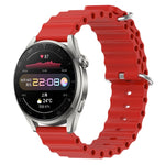 Cinturino per orologio in silicone tinta unita stile oceano da 22 mm, For Huawei Watch 3 Pro, For Huawei GT2 Pro