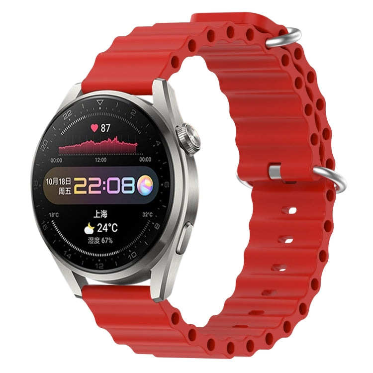Cinturino per orologio in silicone tinta unita stile oceano da 22 mm, For Huawei Watch 3 Pro, For Huawei GT2 Pro